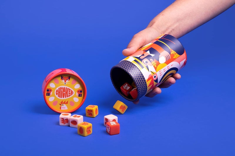 KEYMASTER GAMES Chicken! A Fast paced dice Game for Fun for Kids and Adults - Image 3